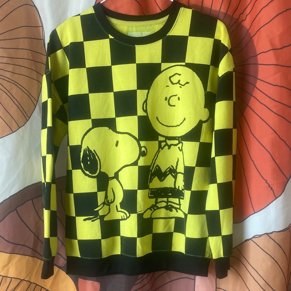 Peanuts Hybrid Checkered Sweatshirt